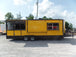 8.5' x 24' Yellow Porch Style Concession Food Trailer