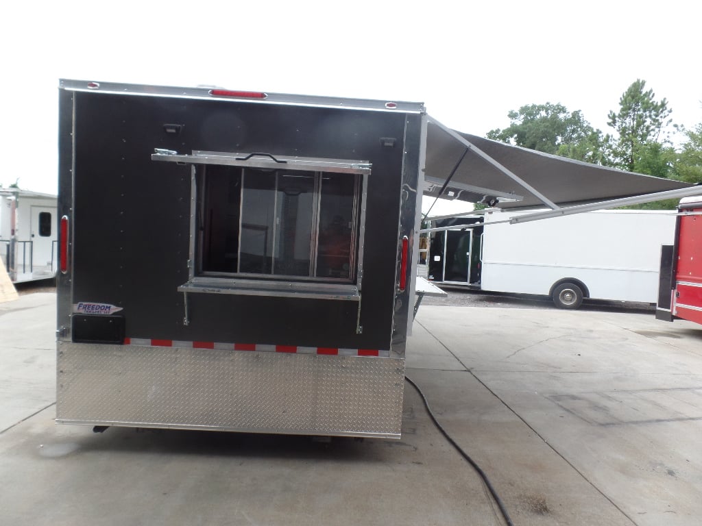 8.5' x 22' Electric Green Concession Food Trailer With Appliances