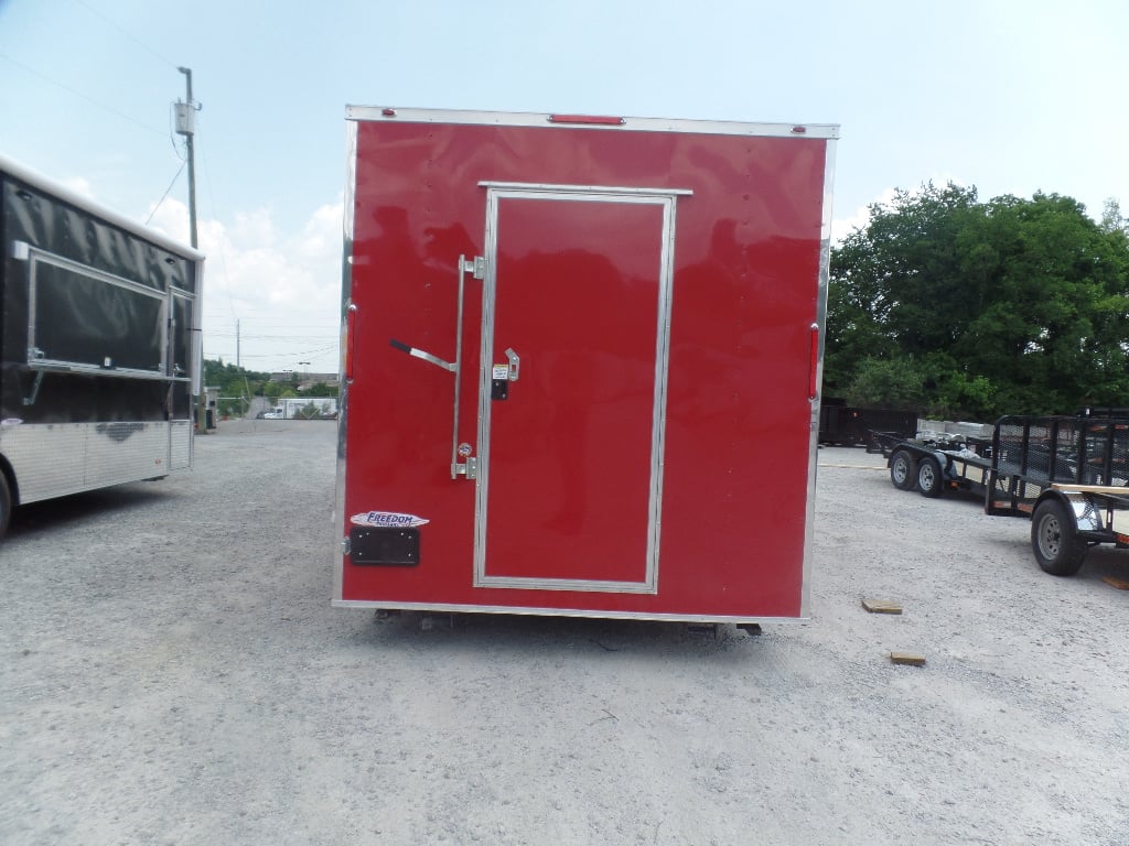 8.5' x 20' Red Concession Food Trailer