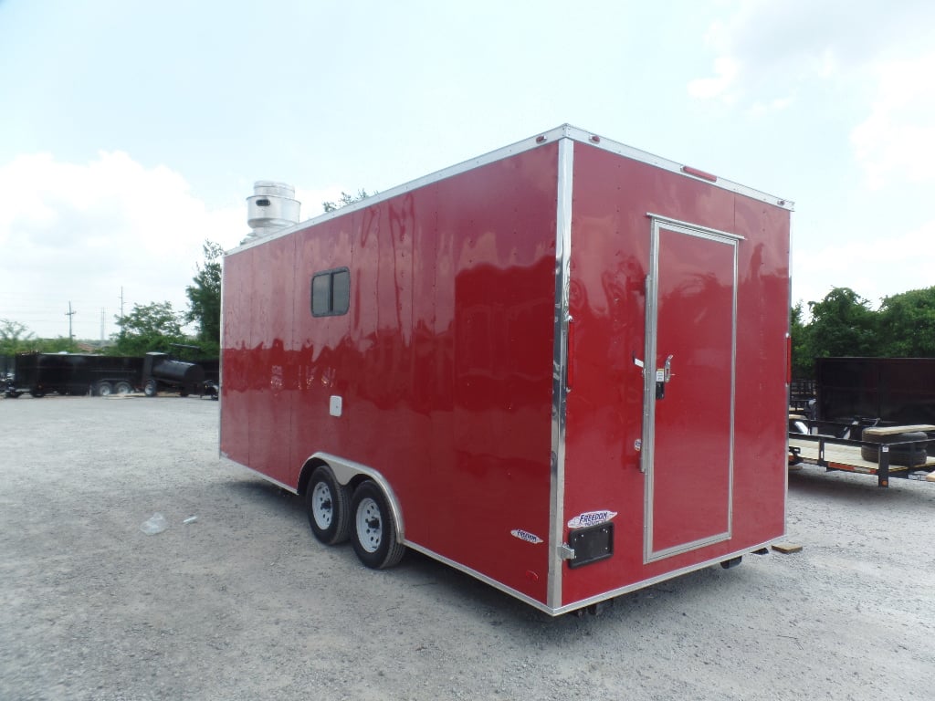 8.5' x 20' Red Concession Food Trailer