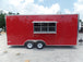 8.5' x 20' Red Concession Food Trailer