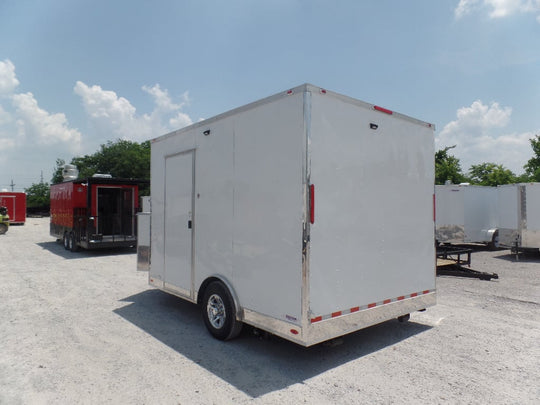 8.5' x 12' White Concession Food Trailer With Appliances