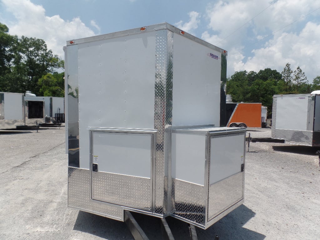 8.5' x 12' White Concession Food Trailer With Appliances