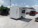 8.5' x 12' White Concession Food Trailer With Appliances