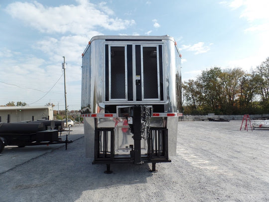 8.5' x 45' Concession Food Trailer Black Event Catering