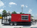 8.5' x 22' Red Porch Style Concession Food Trailer