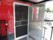 8.5' x 22' Red Porch Style Concession Food Trailer