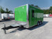 8.5' x 16' Lime Green Concession Food Trailer