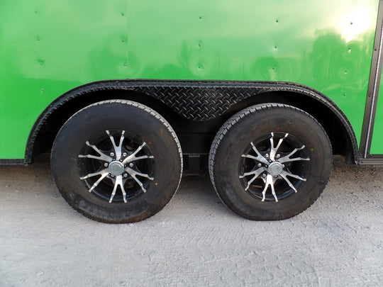 8.5' x 22' Concession Food Trailer Charcoal Grey/Green