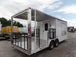 8.5' x 22' Concession Food White Porch Style Trailer With Appliances