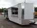 8.5' x 22' Concession Food White Porch Style Trailer With Appliances