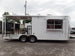 8.5' x 22' Concession Food White Porch Style Trailer With Appliances