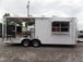 8.5' x 22' Concession Food White Porch Style Trailer With Appliances