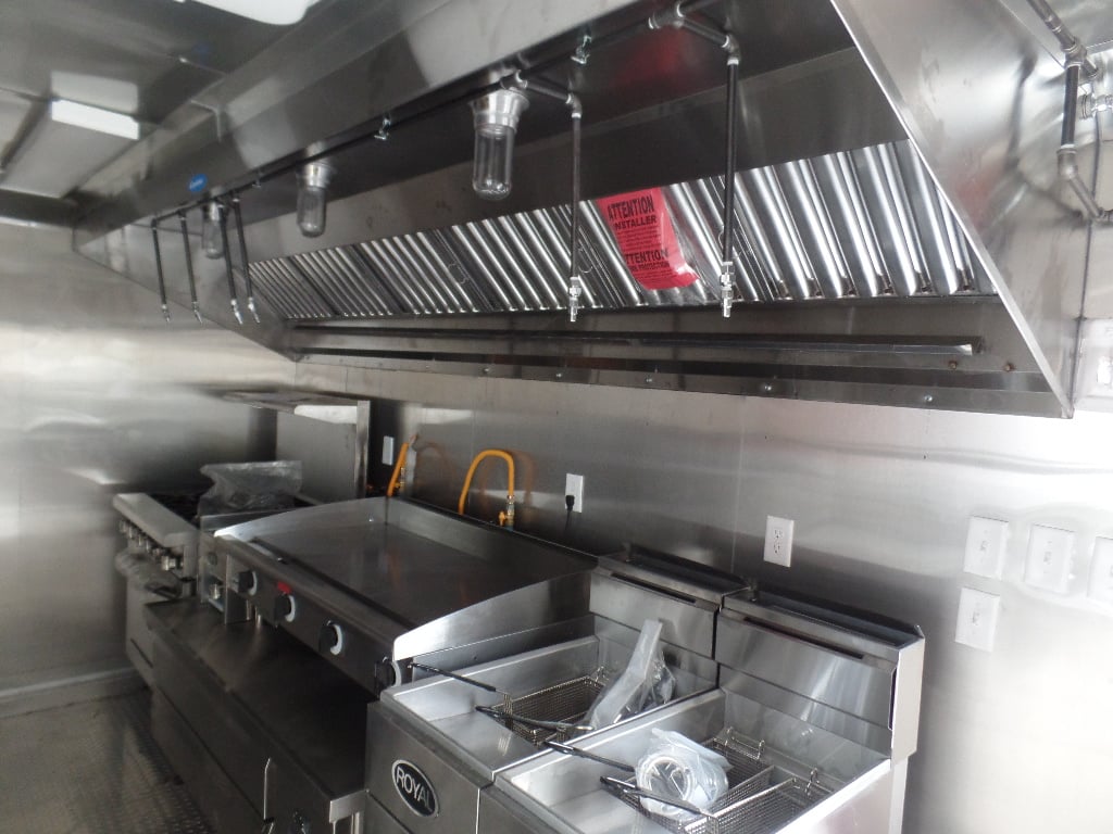 8.5' x 18' White Food Concession Catering Trailer With Appliances