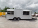 8.5' x 20' White Food Event Concession Trailer With Appliances