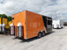 8.5' x 20' Orange And Black Food Concession Trailer With Appliances