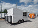 8.5' x 16' White Concession Food Event Trailer With Appliances