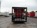 8.5' x 22' Red Blackout Trim Concession Food Trailer With Appliances