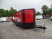 8.5' x 22' Red Blackout Trim Concession Food Trailer With Appliances