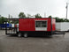 8.5' x 22' Red Blackout Trim Concession Food Trailer With Appliances