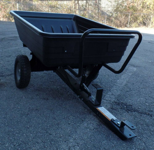 Husqvarna 585607103 Poly Pull - Behind Dump Cart 500 lb Black - SLE Equipment - 9