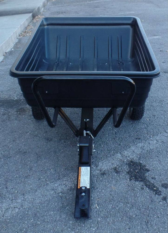Husqvarna 585607103 Poly Pull - Behind Dump Cart 500 lb Black - SLE Equipment - 6