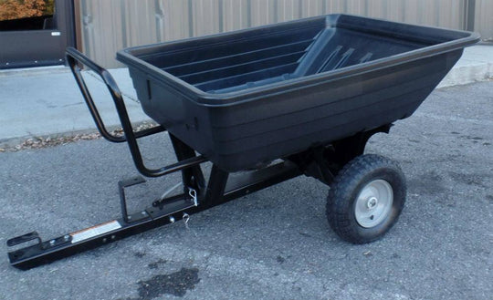 Husqvarna 585607103 Poly Pull - Behind Dump Cart 500 lb Black - SLE Equipment - 7