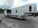 8.5' x 40' White Goose-neck Concession Food Trailer