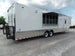 8.5' x 40' White Goose-neck Concession Food Trailer