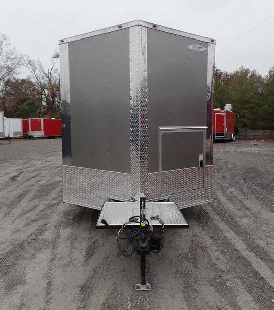 8.5' x 30' Concession Food Trailer Light Pewter Event Catering