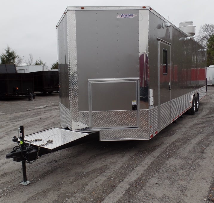 8.5' x 30' Concession Food Trailer Light Pewter Event Catering