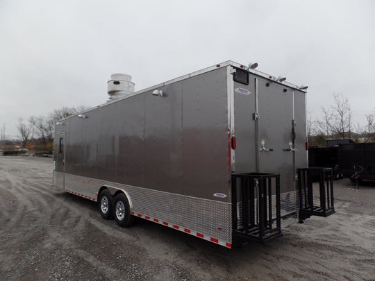 8.5' x 30' Concession Food Trailer Light Pewter Event Catering