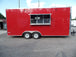 8.5' x 20' Red Food Catering Event Concession Trailer