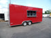 8.5' x 20' Red Food Catering Event Concession Trailer