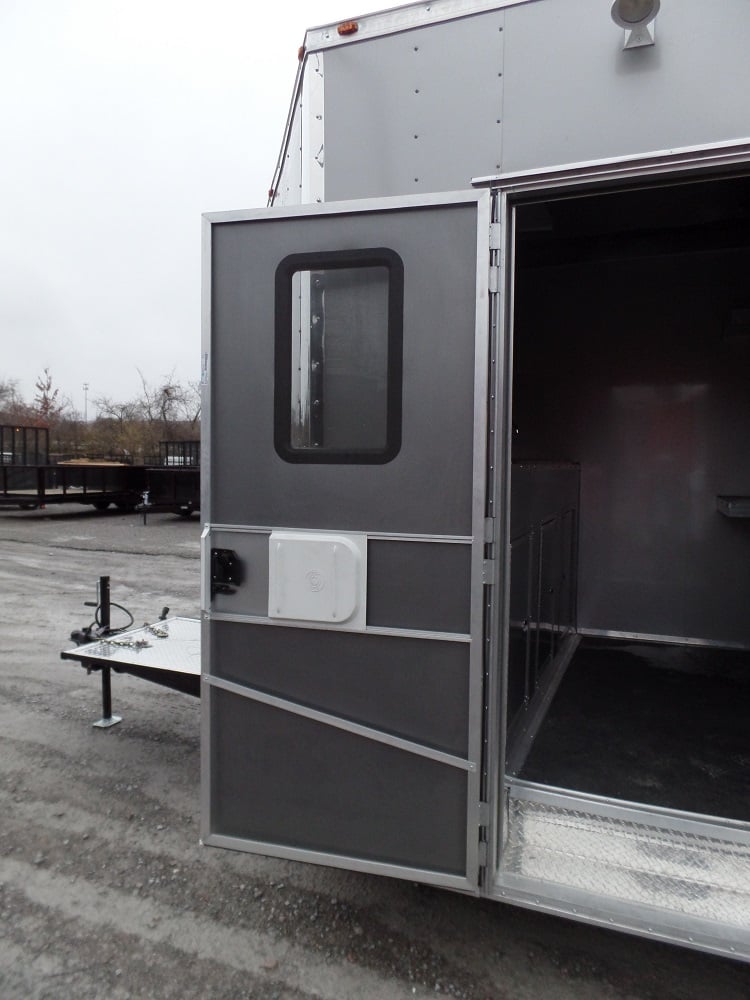 8.5' x 30' Concession Food Trailer Light Pewter Event Catering