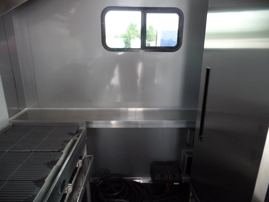 8.5' x 20' Red Food Catering Event Concession Trailer