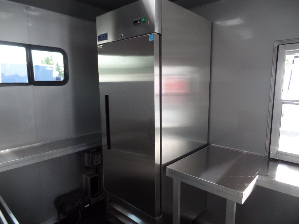 8.5' x 20' Red Food Catering Event Concession Trailer