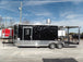 8.5' x 24' Concession Food Trailer Black BBQ Event