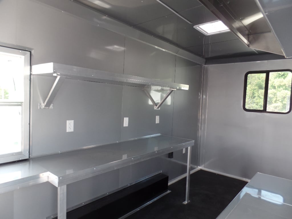 8.5' x 20' White Pizza Concession Food Trailer