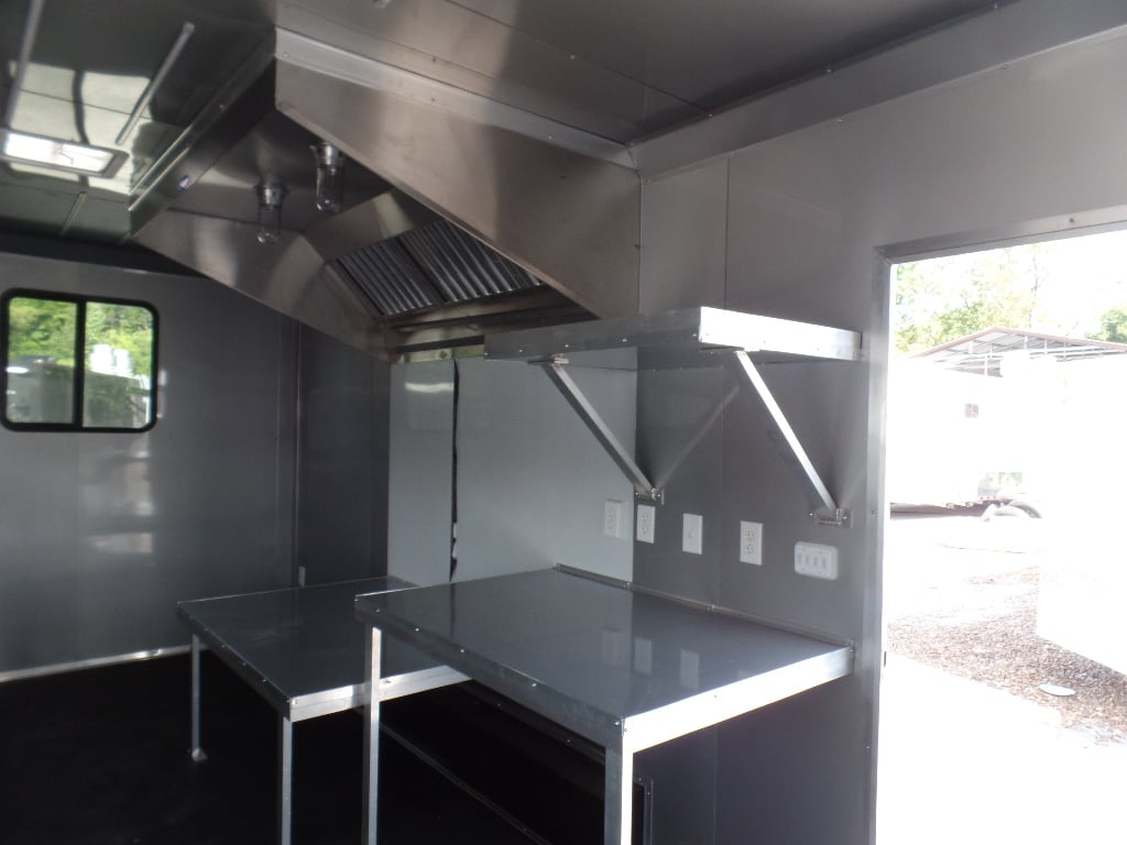 8.5' x 20' White Pizza Concession Food Trailer