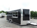 8.5' x 18' Black Food Catering Concession Trailer