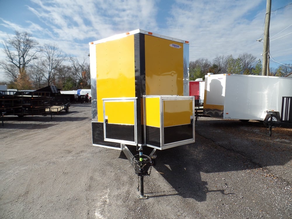 8.5' x 20' Concession Trailer Yellow Food Event Catering