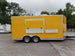 8.5' x 17' Yellow Concession Food Trailer