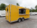 8.5' x 17' Yellow Concession Food Trailer