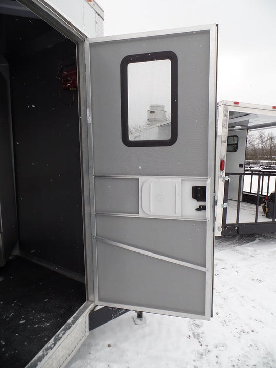 8.5' x 20' Concession Food Trailer White Event Catering