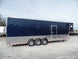 Enclosed Trailer 8.5 X 36 Indigo Blue Gooseneck Motorcycle Hauler Storage - SLE Equipment - 16