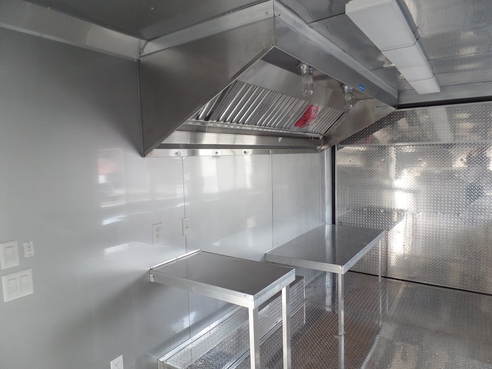 8.5' x 17' Concession Trailer Charcoal Grey Food Event Catering