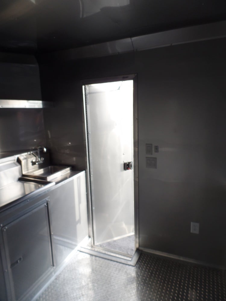 8.5' x 17' Concession Trailer Charcoal Grey Food Event Catering