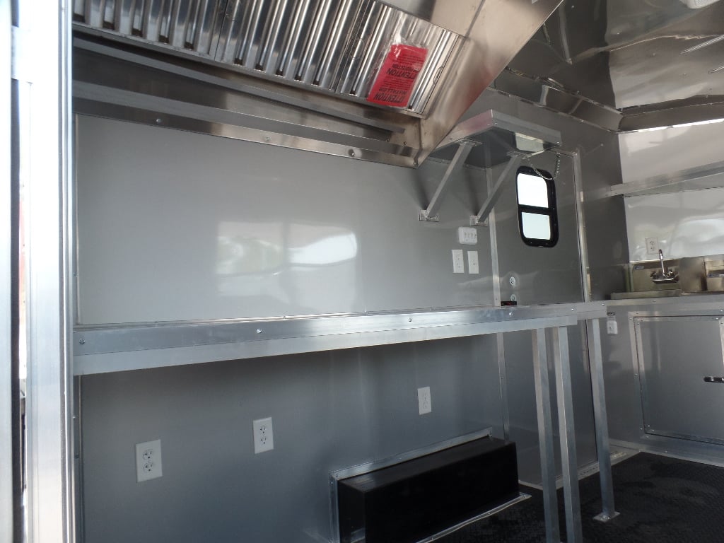 8.5' x 12' Black Concession Food Trailer