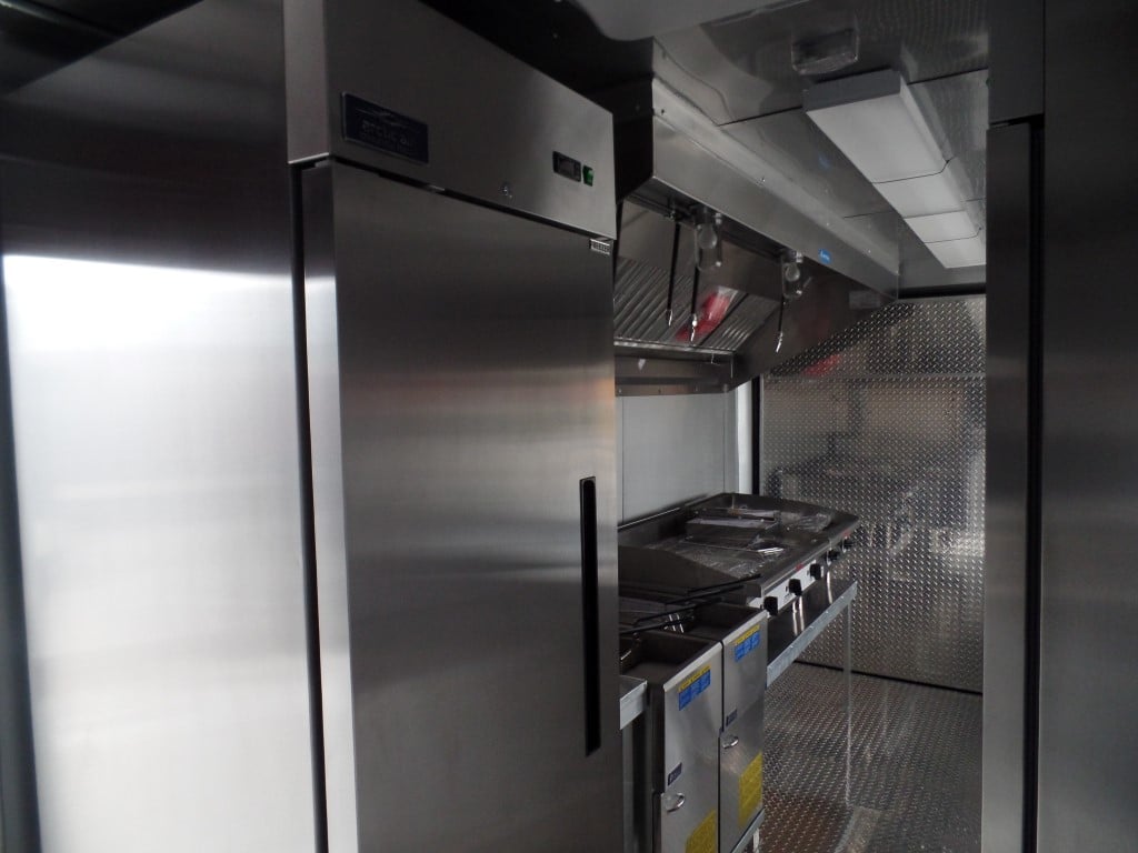 8.5' x 17' Concession Food Trailer Charcoal Grey